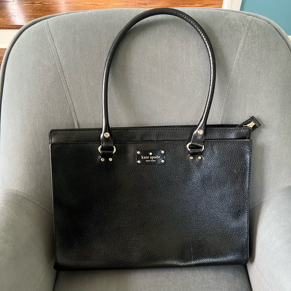 Kate Spade Leather Laptop Bag- barely used!